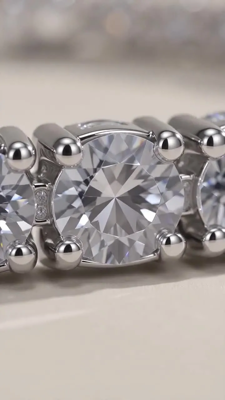 4 ctw Lab-Grown Diamond Tennis Bracelet