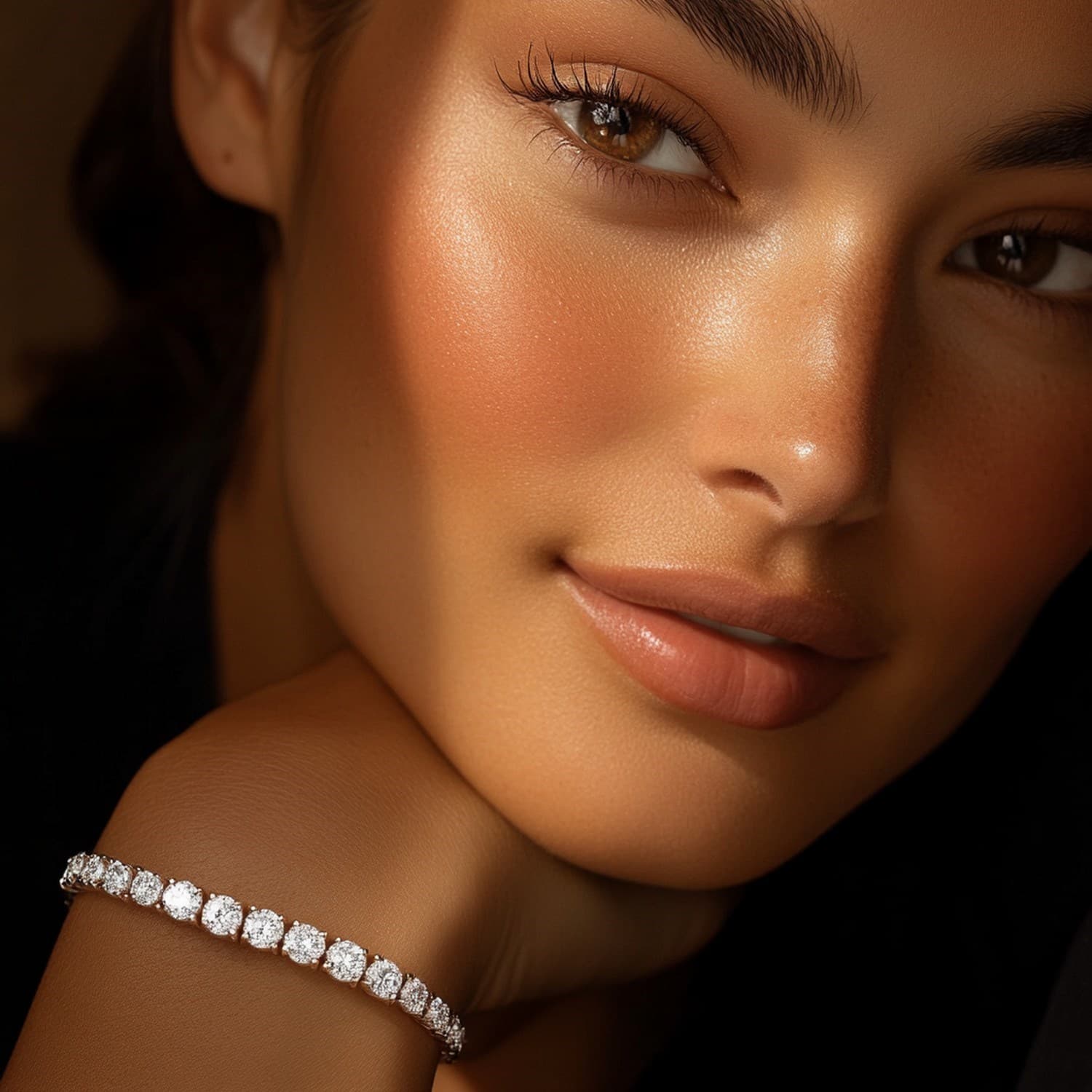 10 ctw Lab-Grown Diamond Tennis Bracelet in 14k White Gold (F-G, VS2-SI1) view 4