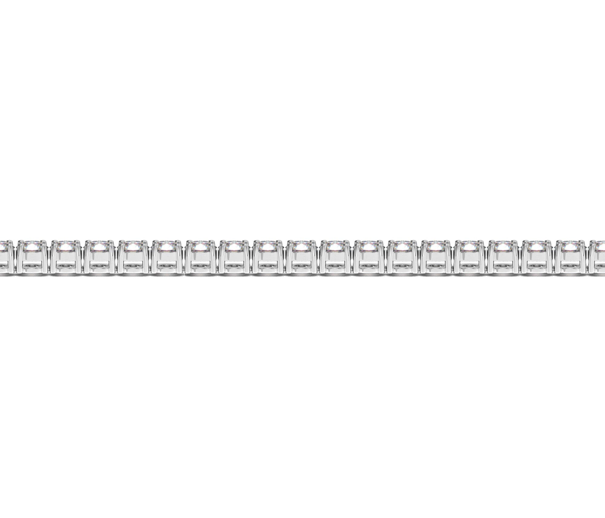 5 ctw Lab-Grown Diamond Tennis Bracelet in 14k White Gold (F-G, VS2-SI1) view 3