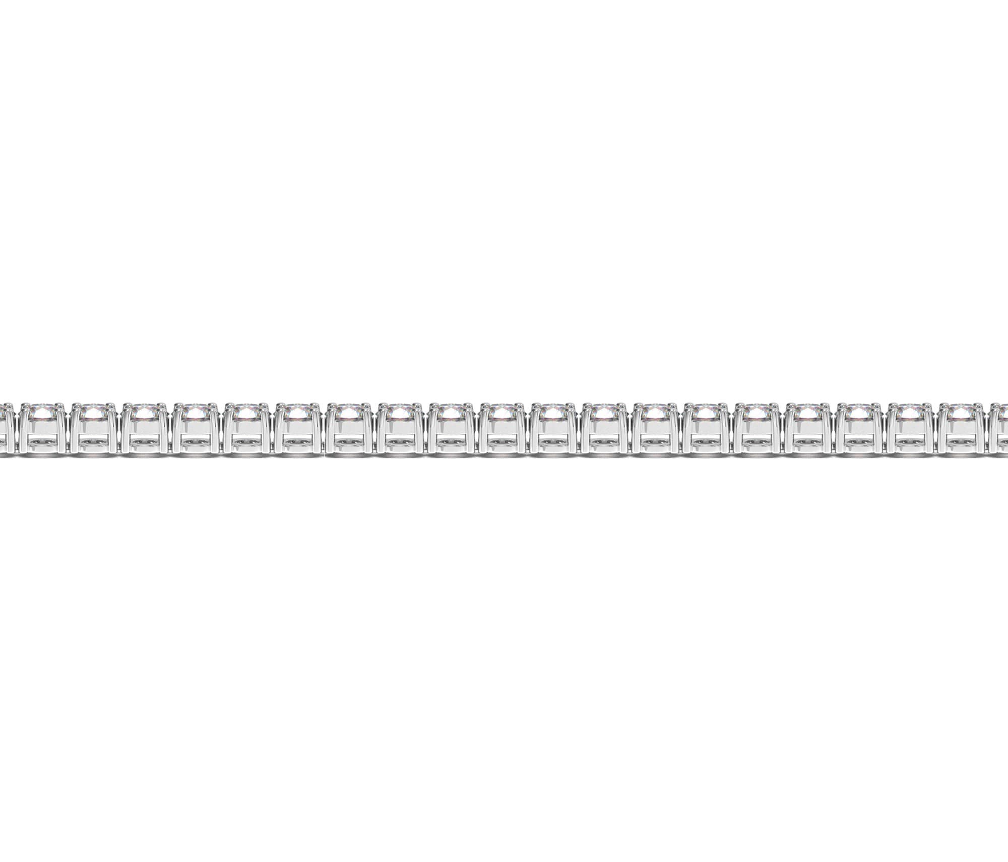 4 ctw Lab-Grown Diamond Tennis Bracelet in 14k White Gold (F-G, VS2-SI1) view 3