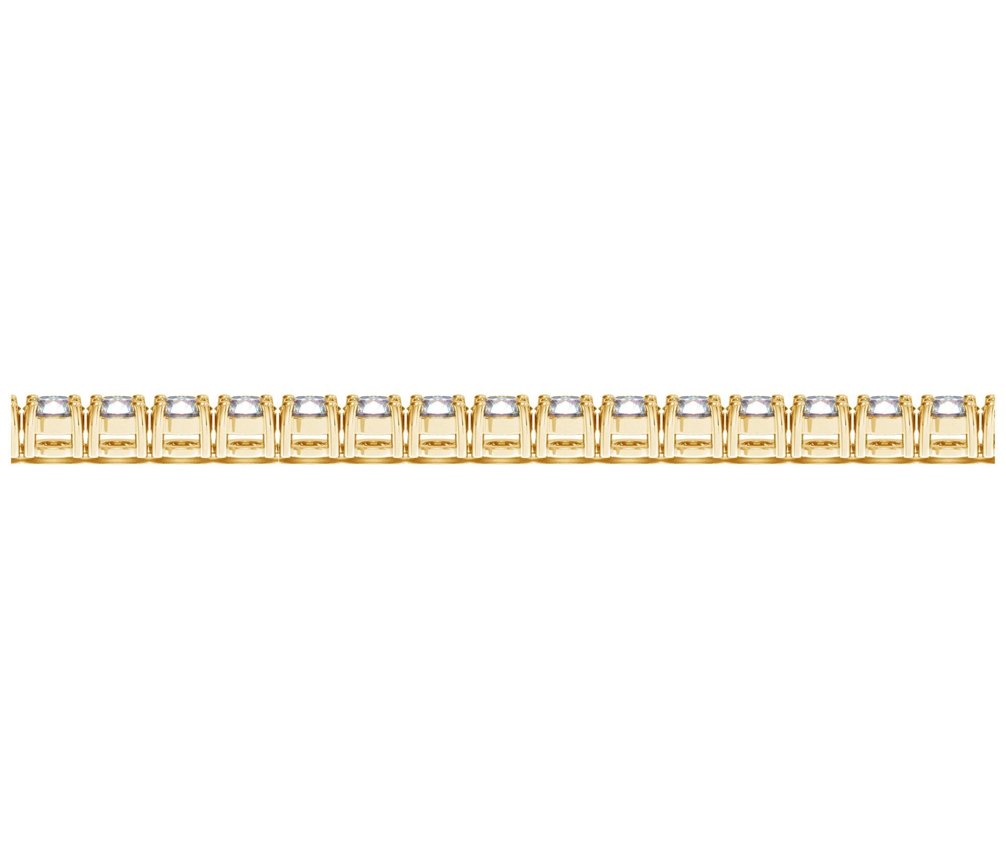 8 ctw Lab-Grown Diamond Tennis Bracelet in 14k Yellow Gold (F-G, VS2-SI1) view 3
